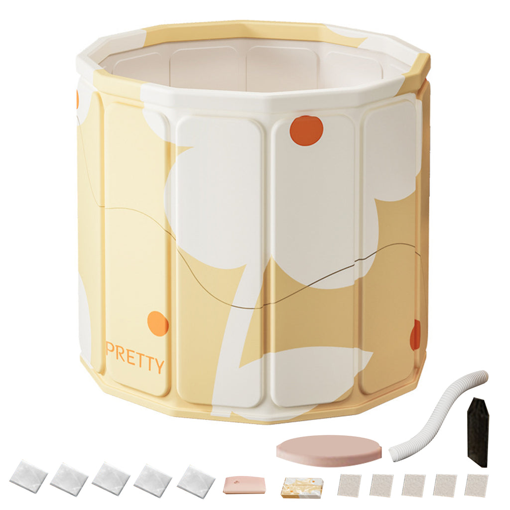PVC Portable Bathtub Set for Adults-80cm Height