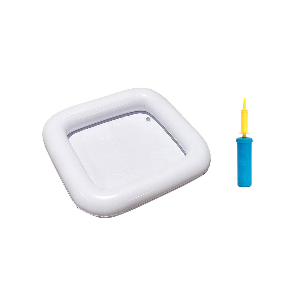 Square Pool Tray With Pump Inflatable Ice Bar For Swimming Pool