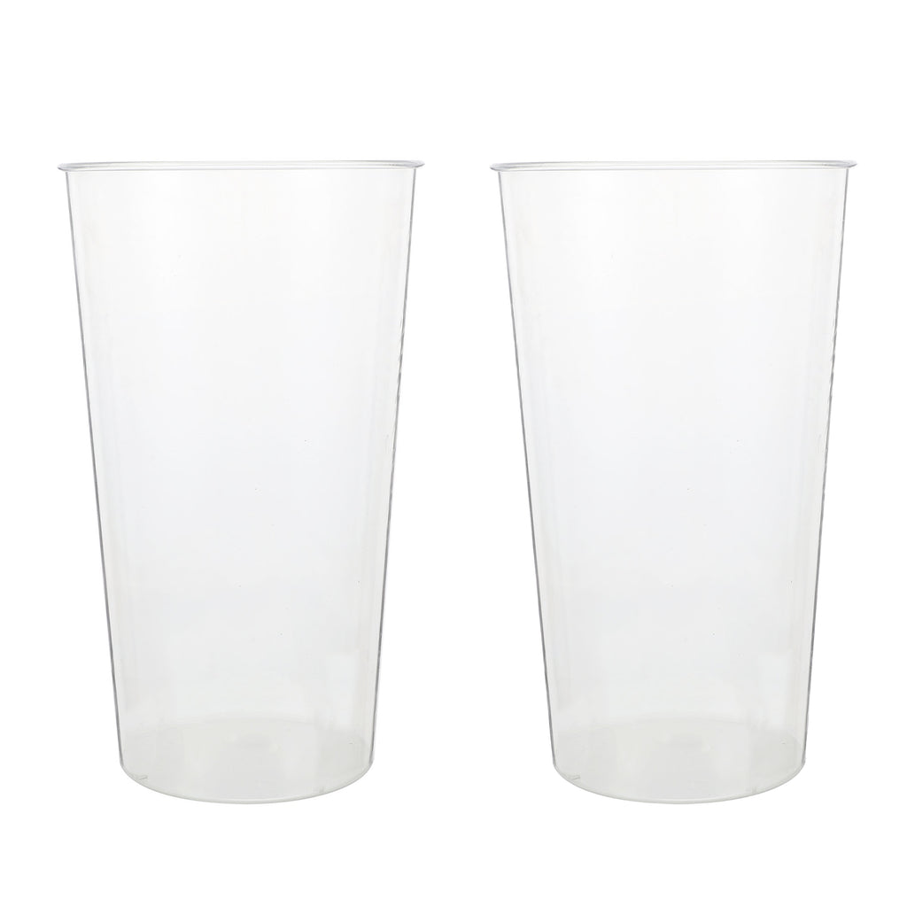 2 Piece Transparent Flower Soaking Bucket for Florists and Garden - Round
