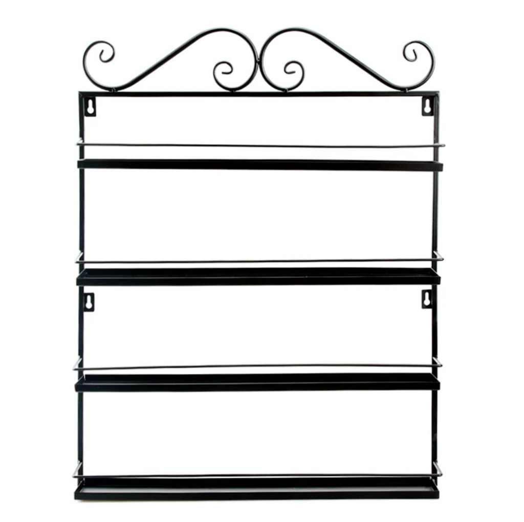 Wall-Mounted Metal Nail Polish Display Rack for Nail Salons And Home Use
