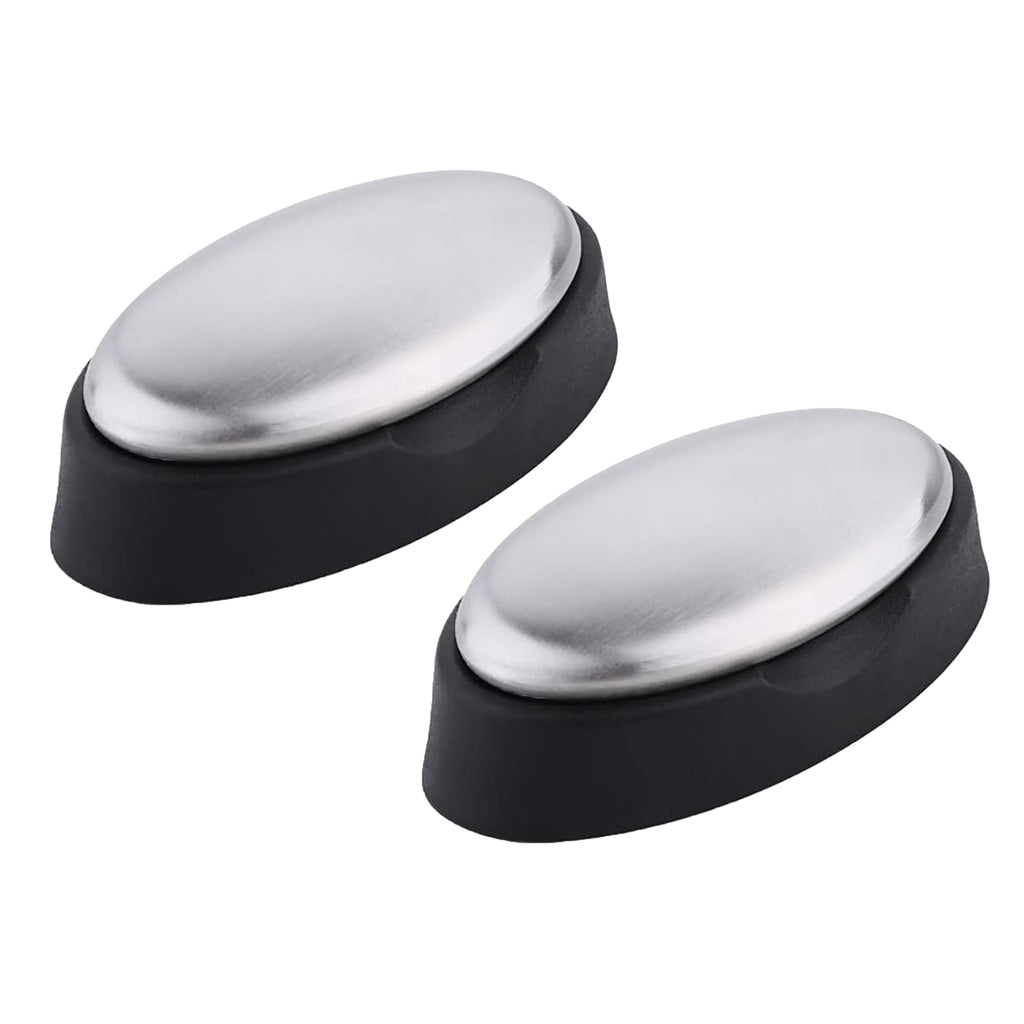 2Pcs Stainless Steel Soap free Odour Scent Remover Bar Cleaner with Holder