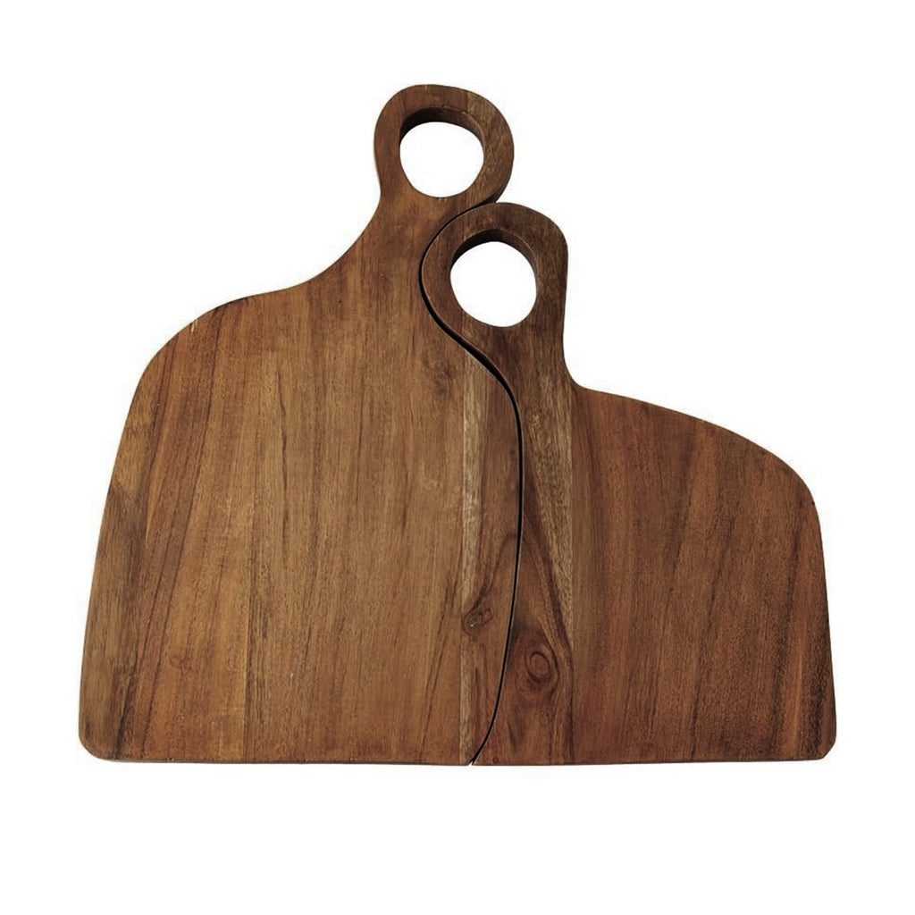 Handmade Wood Cutting Board Set for Kitchen - 2-Piece