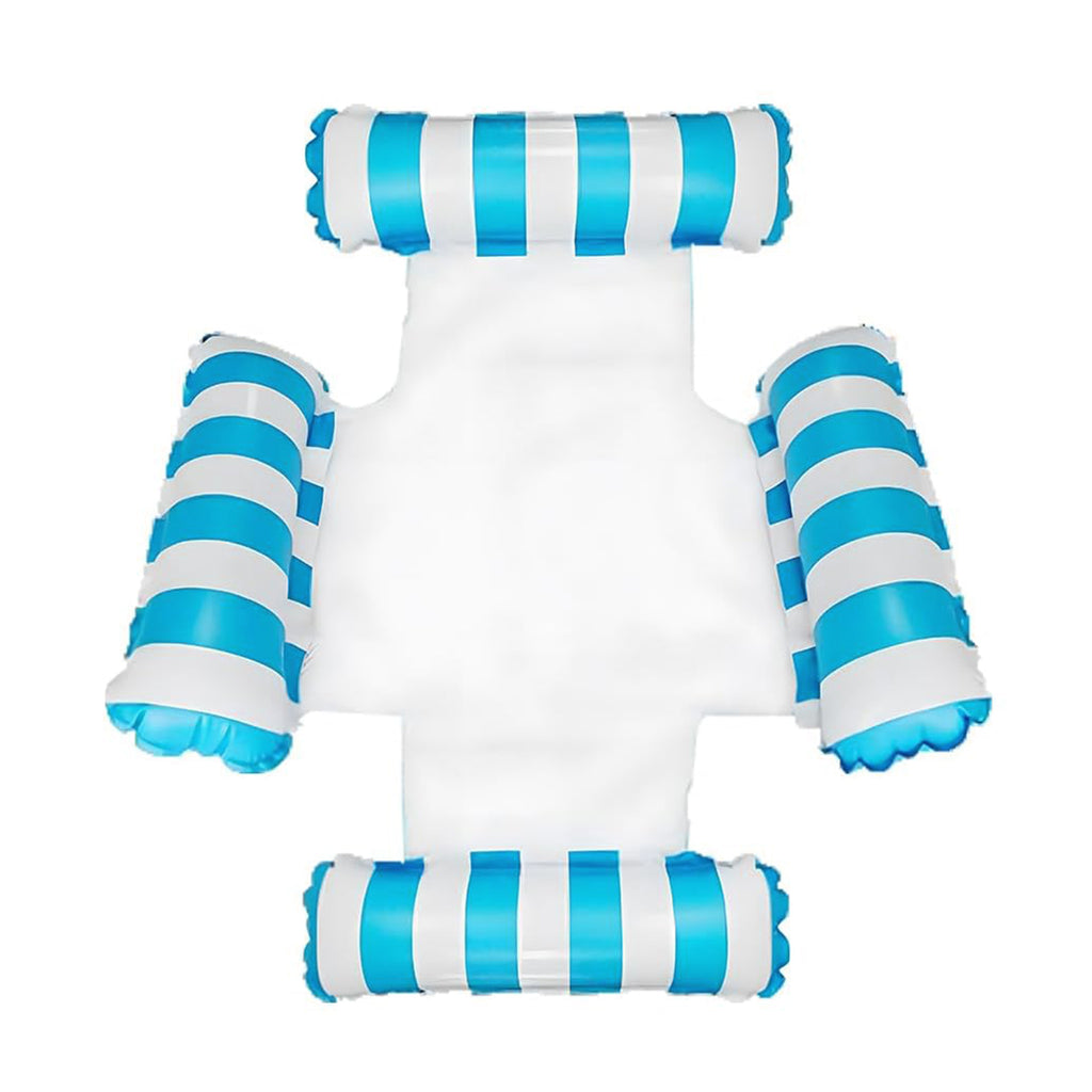 Inflatable Floating Pool Lounger Chairs Water Hammock Quadruple-Sided