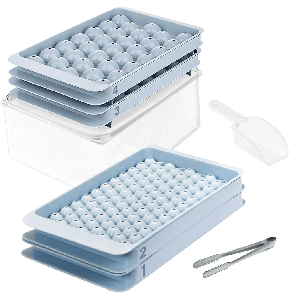 Round Ice Cube Tray Set - 7 Piece