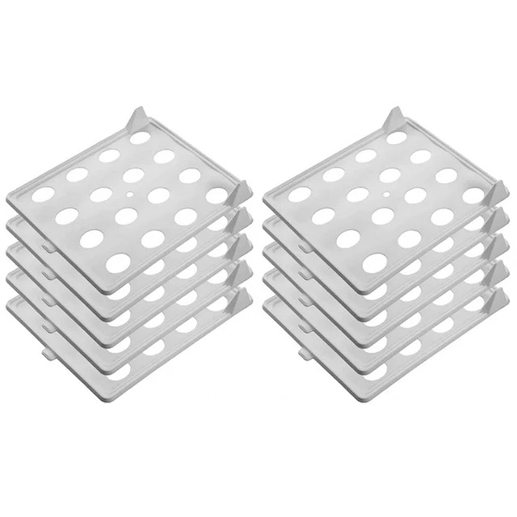 10 Pieces Clothes Folding Boards Storage Stacking Board - L
