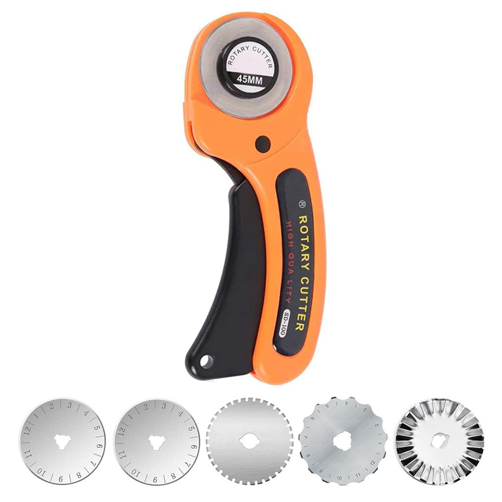 6 in 1 Stainless Steel DIY Rotary Fabric Cutter Set