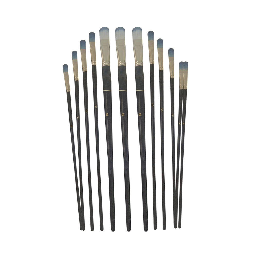 Oil Painting Brush Set (12 Pieces) - Professional Range