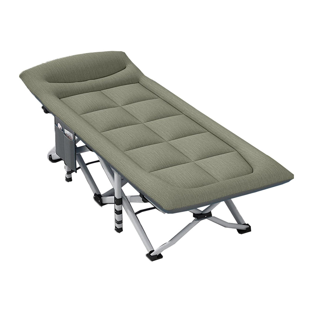 190CM Outdoor Portable Recliner Single Camping Bed Folding Bed