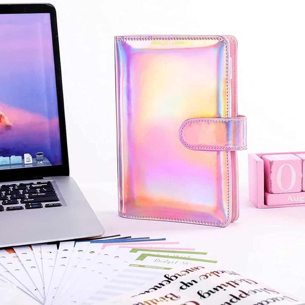 A6 Budget Binder PU Leather Notebook Folder - Colorful Series
