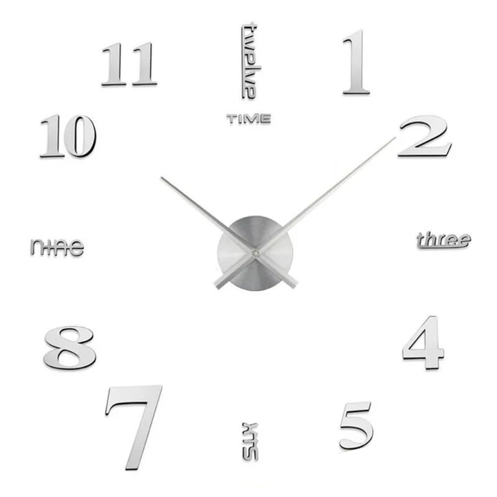 3D Acrylic Fasion Wall Clock - Mirror Effect