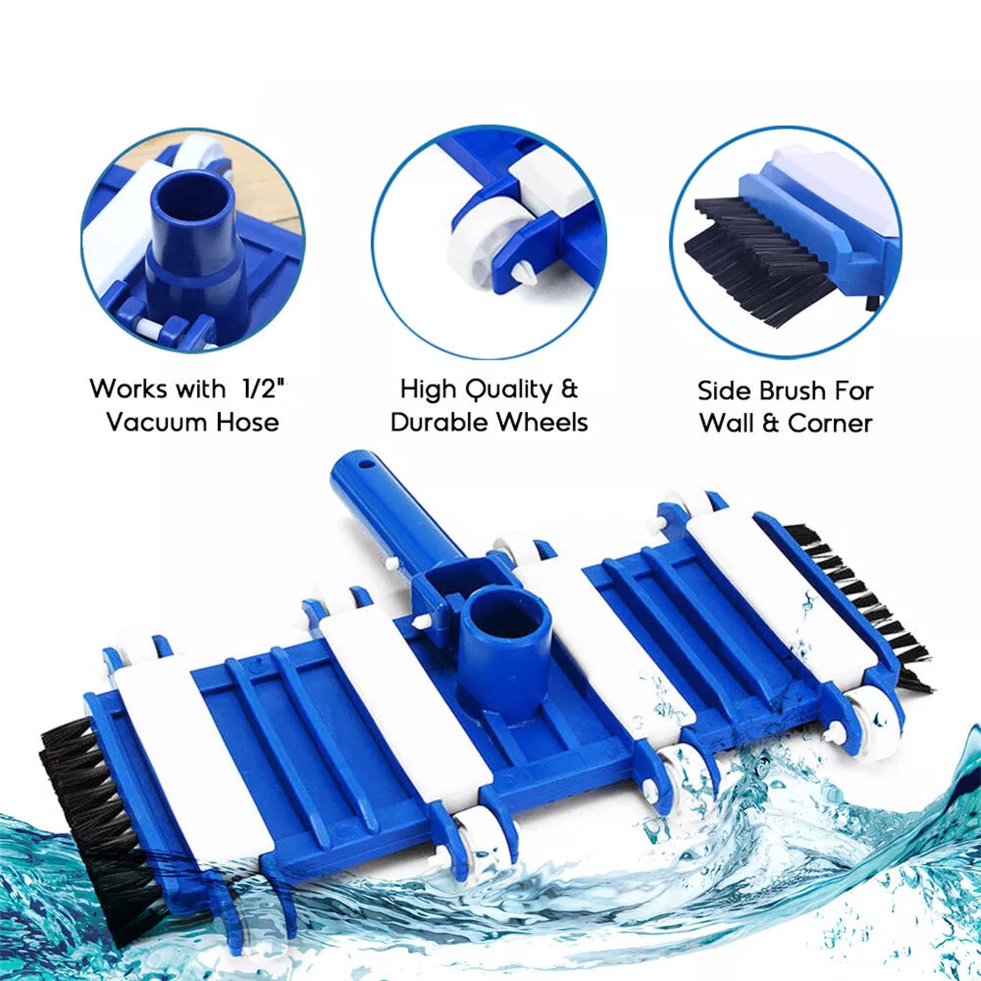 8 Wheel Sweeper Swimming Pool Vacuum Head – HEARTDECO