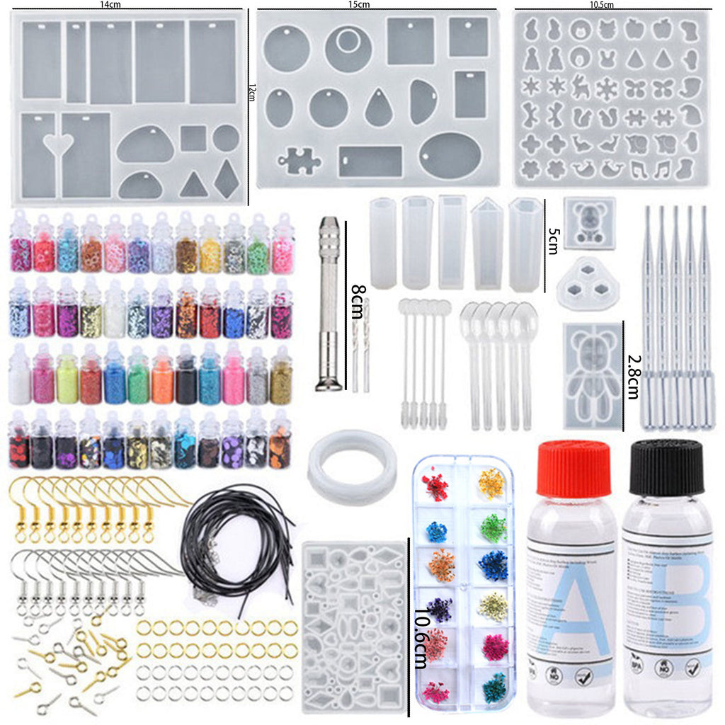 195 Piece Epoxy Resin Kit With Mould