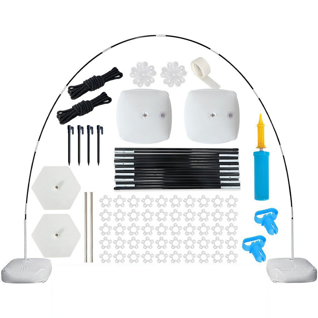 70Piece Party Balloon Arch Stand Kit Fiber Rod Set With Hand-Thrown Ribbons
