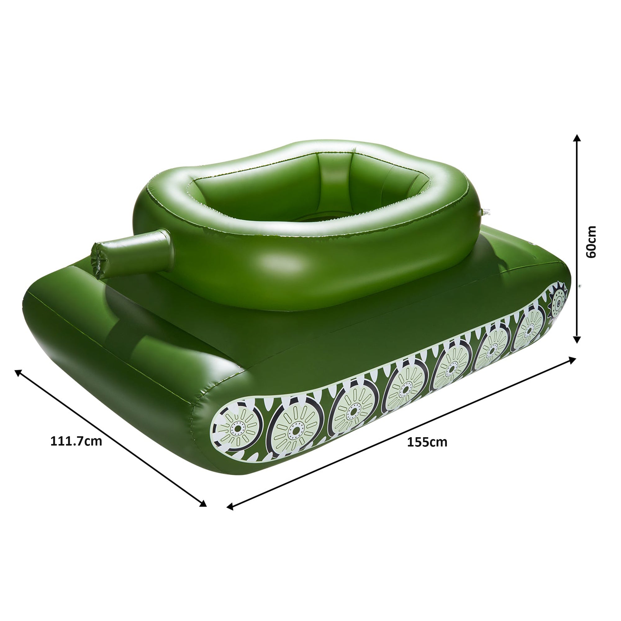 PVC Inflatable Water-Spraying Tank – HEARTDECO