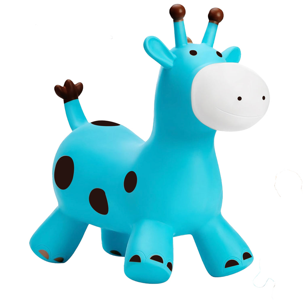 Inflatable Giraffe Bouncy Horse Hopper for Toddlers Ride on Bouncer Hopping Toys
