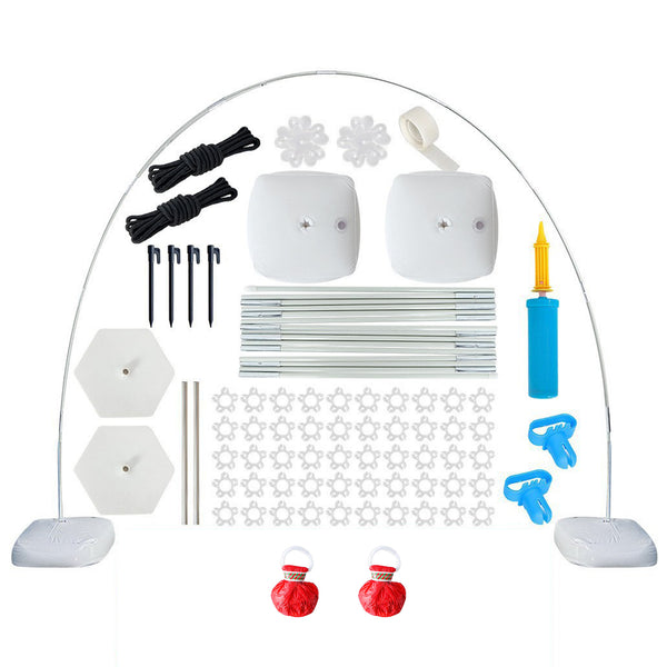 Adjustable Balloon Arch Balloon Stand Kit with Water Fillable Bases,70Pcs