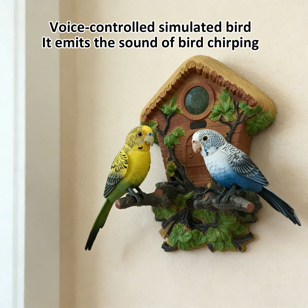 Voice-Controlled Simulated Bird with Chirping Sound – HEARTDECO
