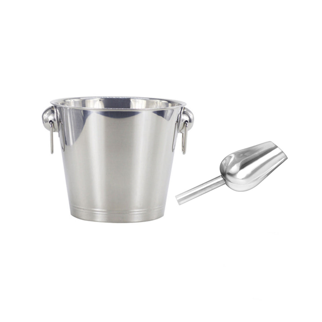 5 Litre Stainless Steel Bar Ice Bucket With Scoop