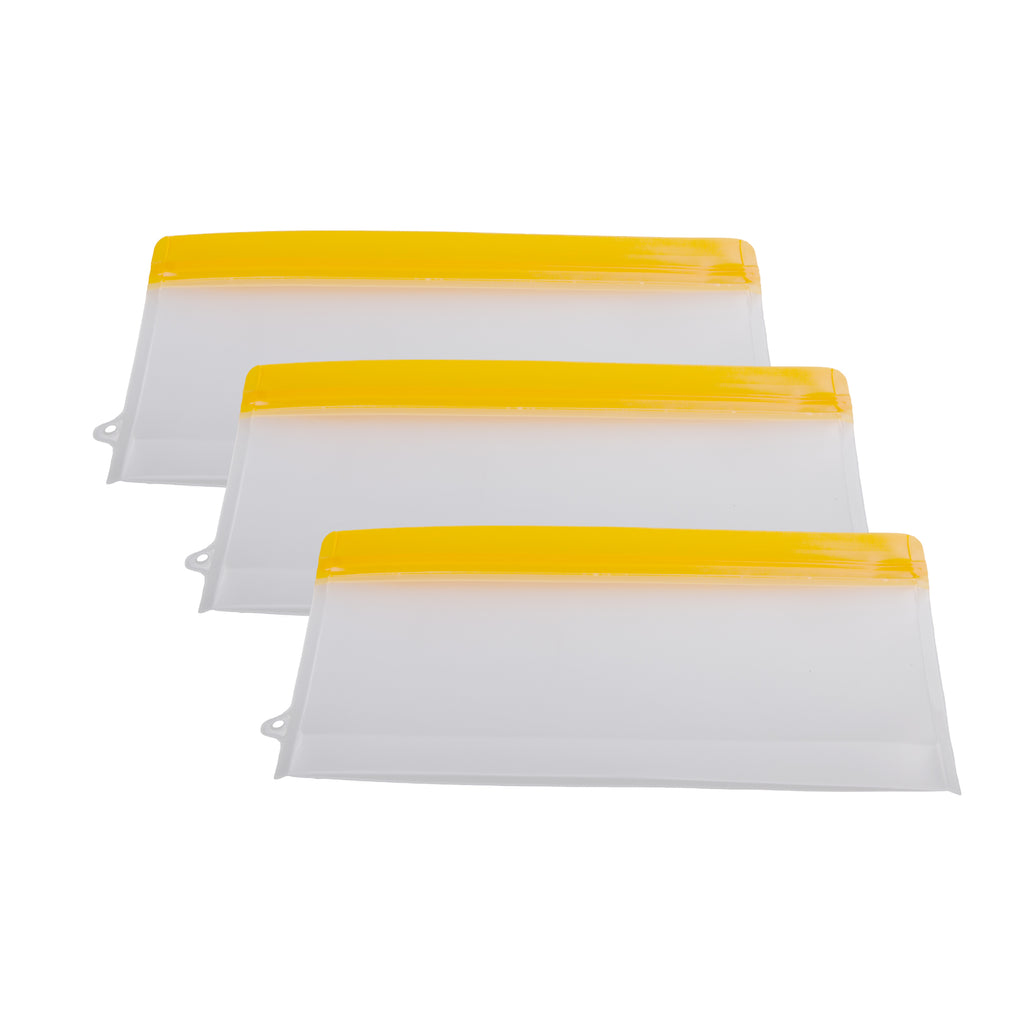 Reusable Silicone Food Storage Bag - 3-Pack,500ml