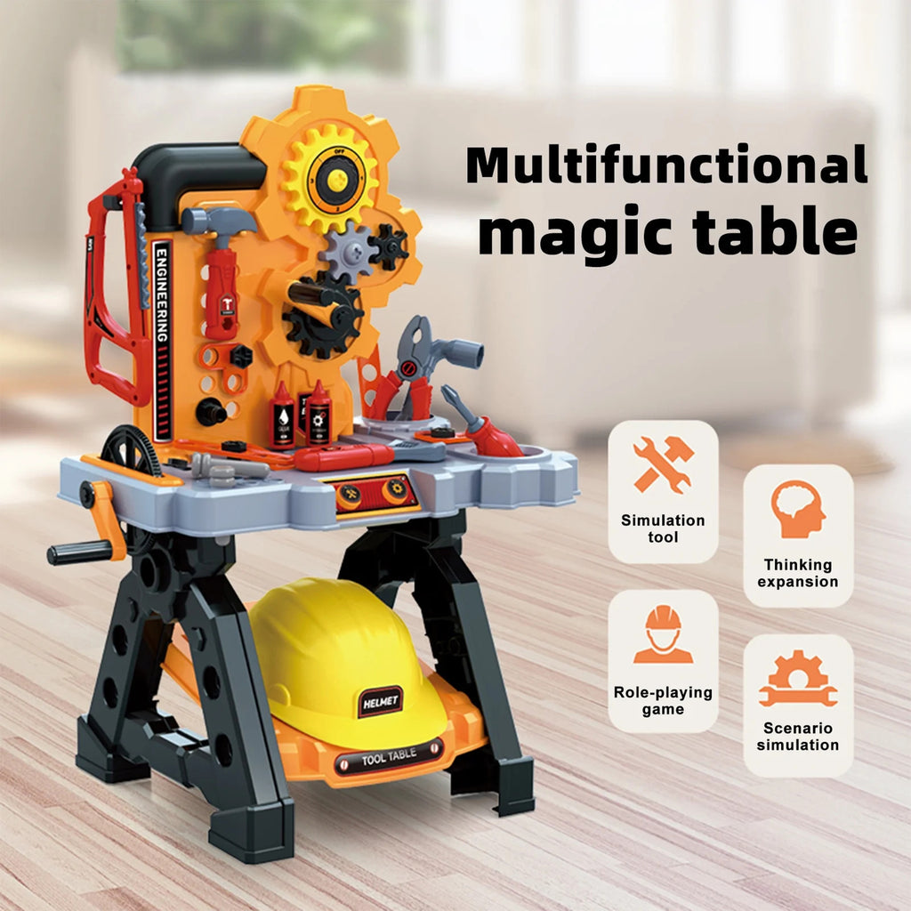Kids' Tool Engineer Workstation Accessory Pretend Play Kit - 44 Piece ...