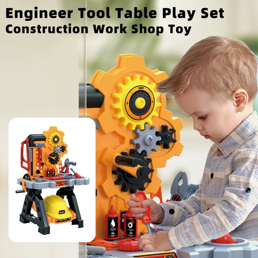 Kids' Tool Engineer Workstation Accessory Pretend Play Kit - 44 Piece ...