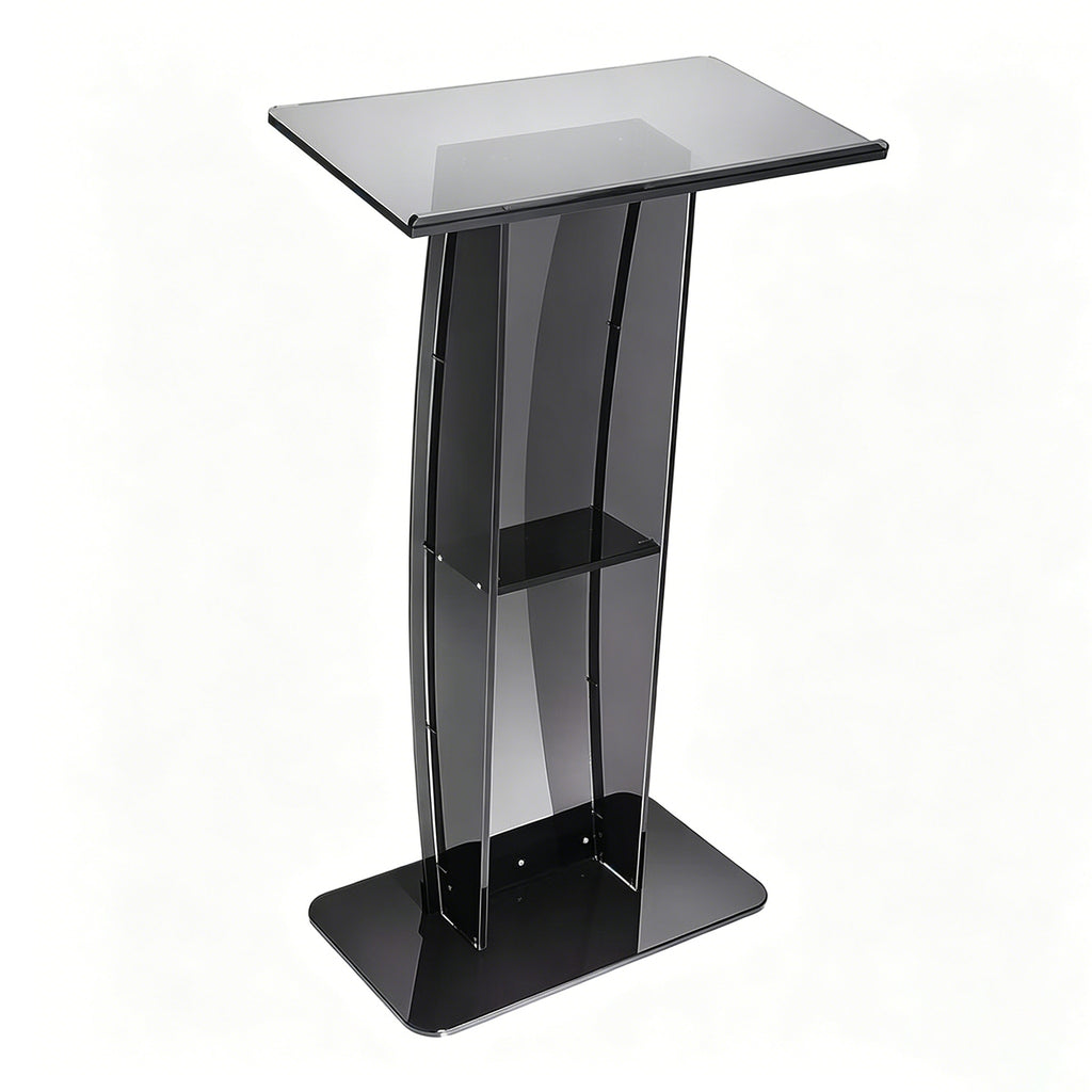 Acrylic Podium Pulpit For Church Classroom Wedding, 68.5 X 33 X 119cm
