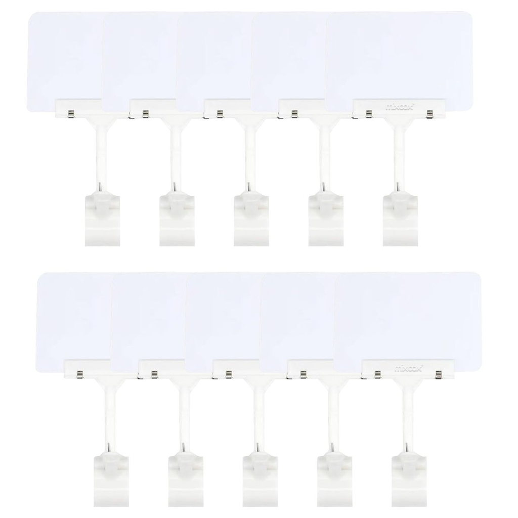 10 PCs Plastic Chalkboard Signs with Clip Set for Business