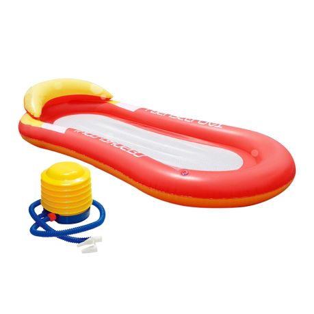 Inflatable Pool Floating Bed With Foot Pump (160x90cm)