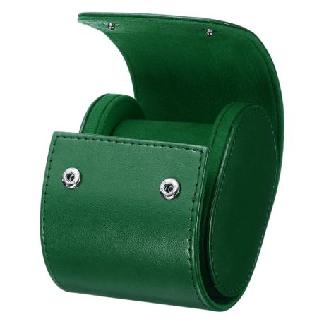 Luxury Leather Watch Storage Case Single Slot for Travel