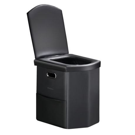 Mix Box Foldable Portable PU Leather Camping Potty Toilet Kit