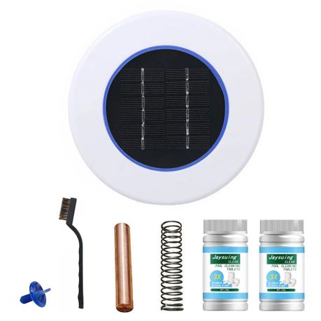 Solar Powered Pool Lonizer With Cleaning Tablets