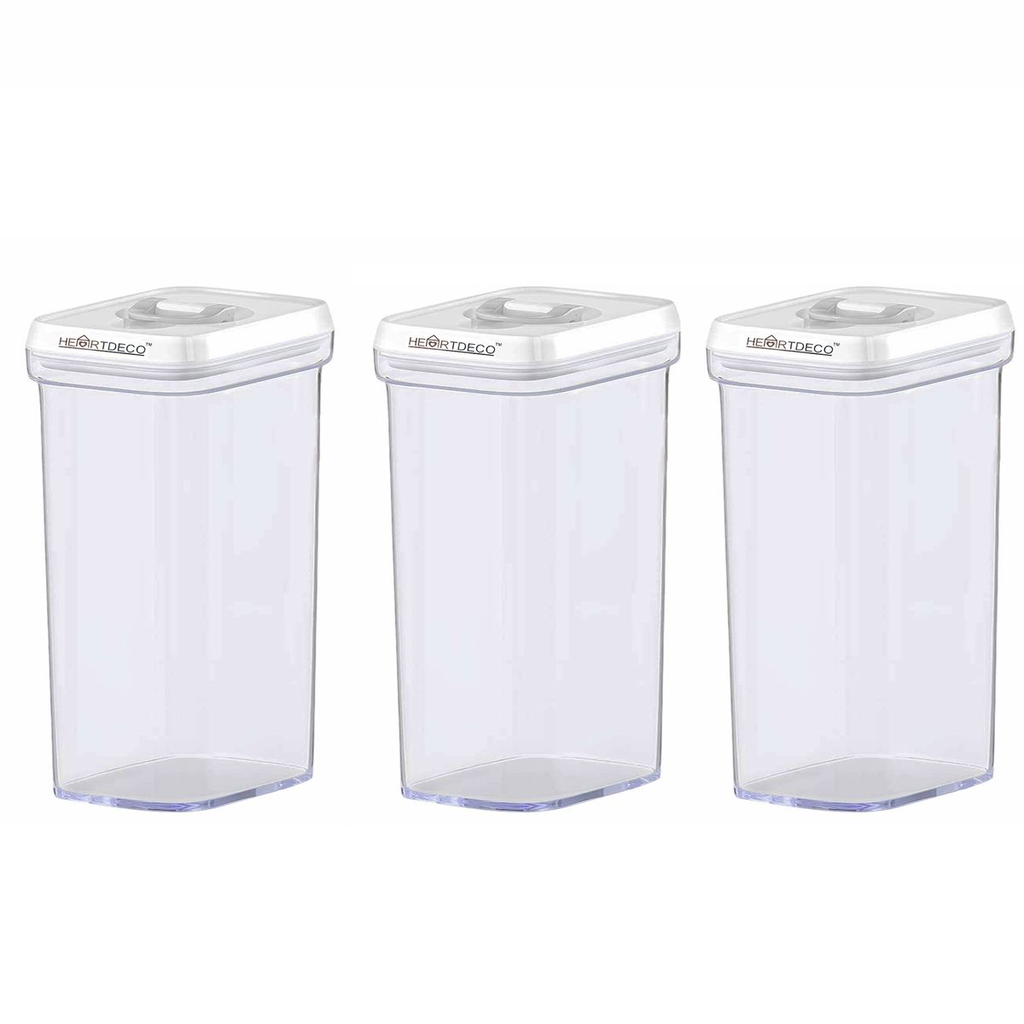 Heartdeco 1.2L Airtight Food Containers Kitchen Storage Box - Set of 3