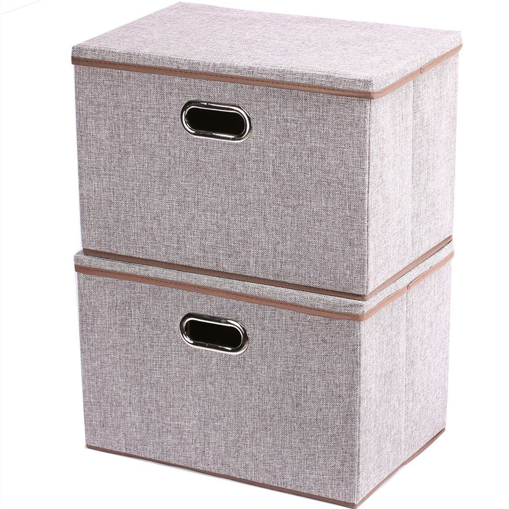 2 Pack Folding Canvas Storage Box