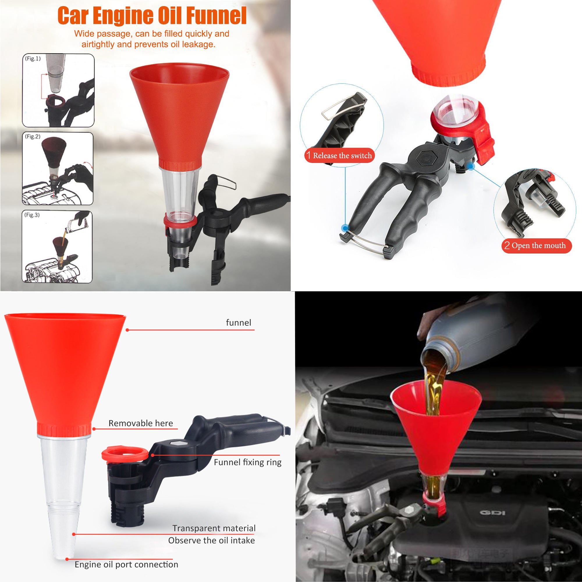 Auto Repair Oil Drain Pan & Oil Funnel Set – HEARTDECO