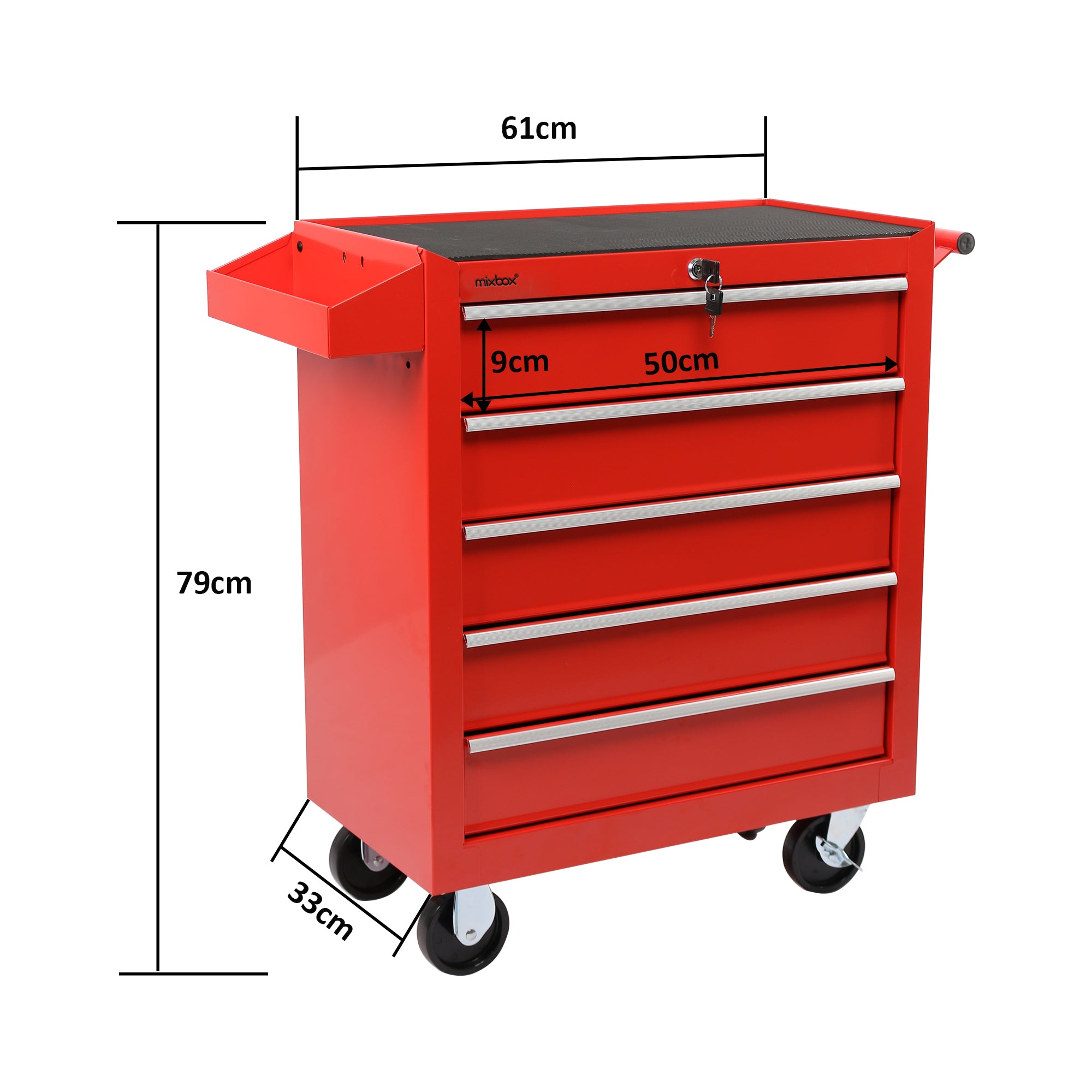 5 Drawer Heavy Duty Tool Storage Trolley Cart (Gauteng Delivery Only ...