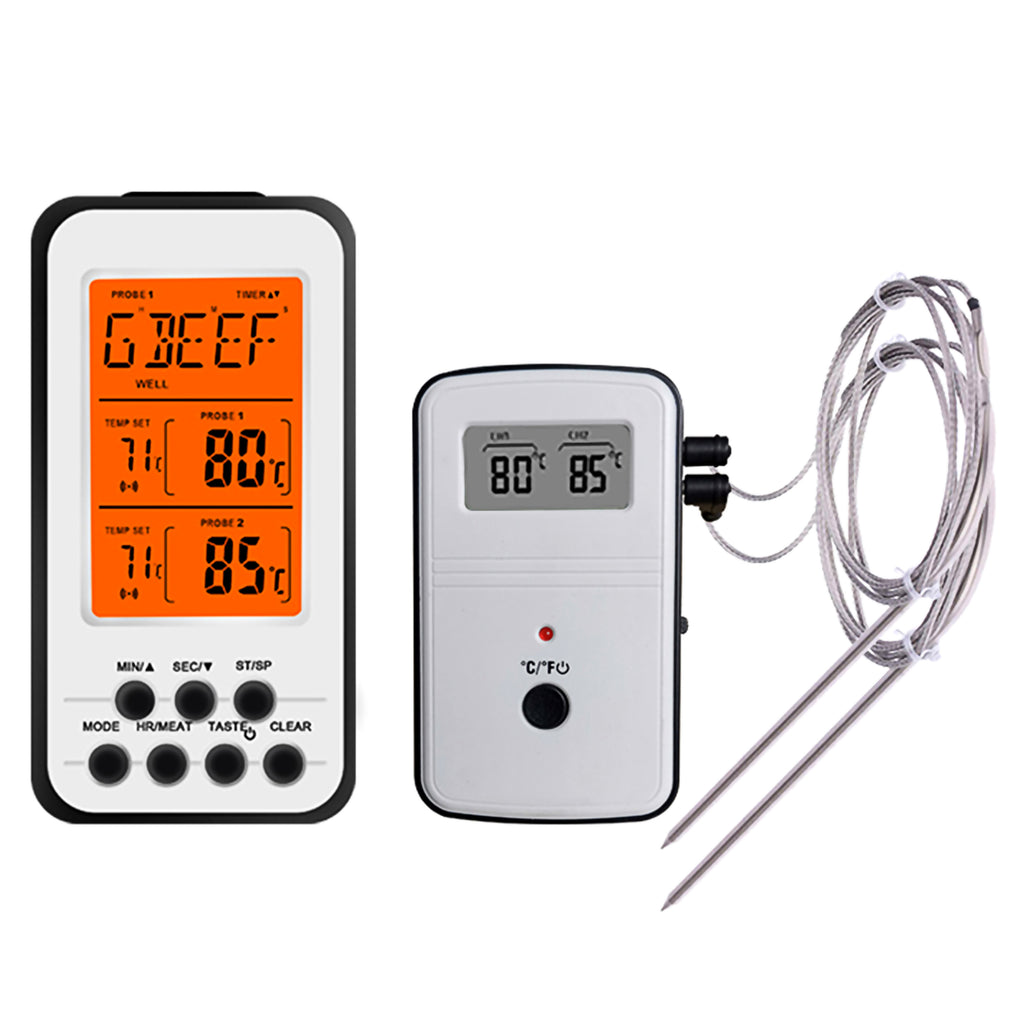 Wireless Due Probe Meat Thermometer Set (Clearing Item)