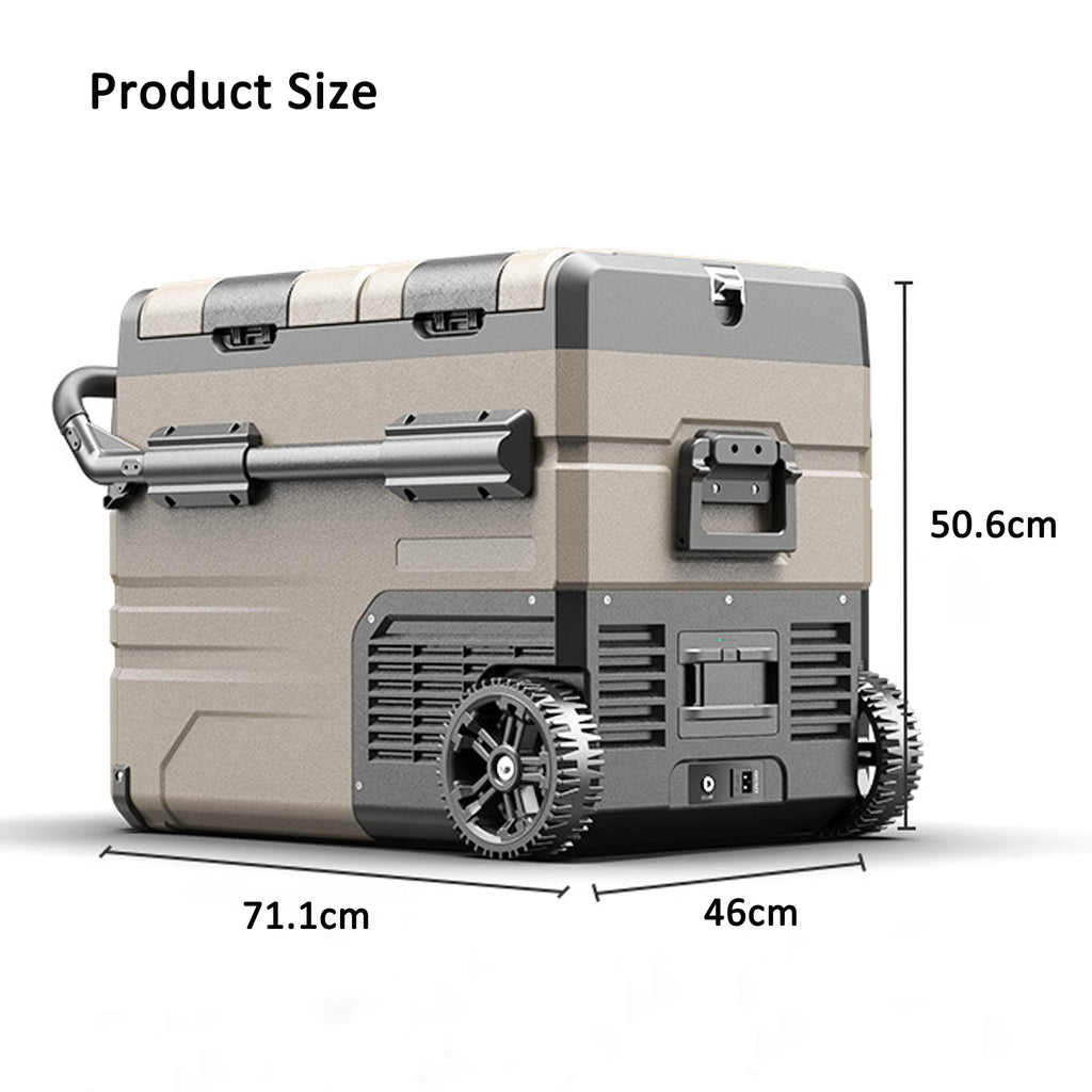 45L Dual Zone Portable Car Fridge Freezer with Battery – HEARTDECO