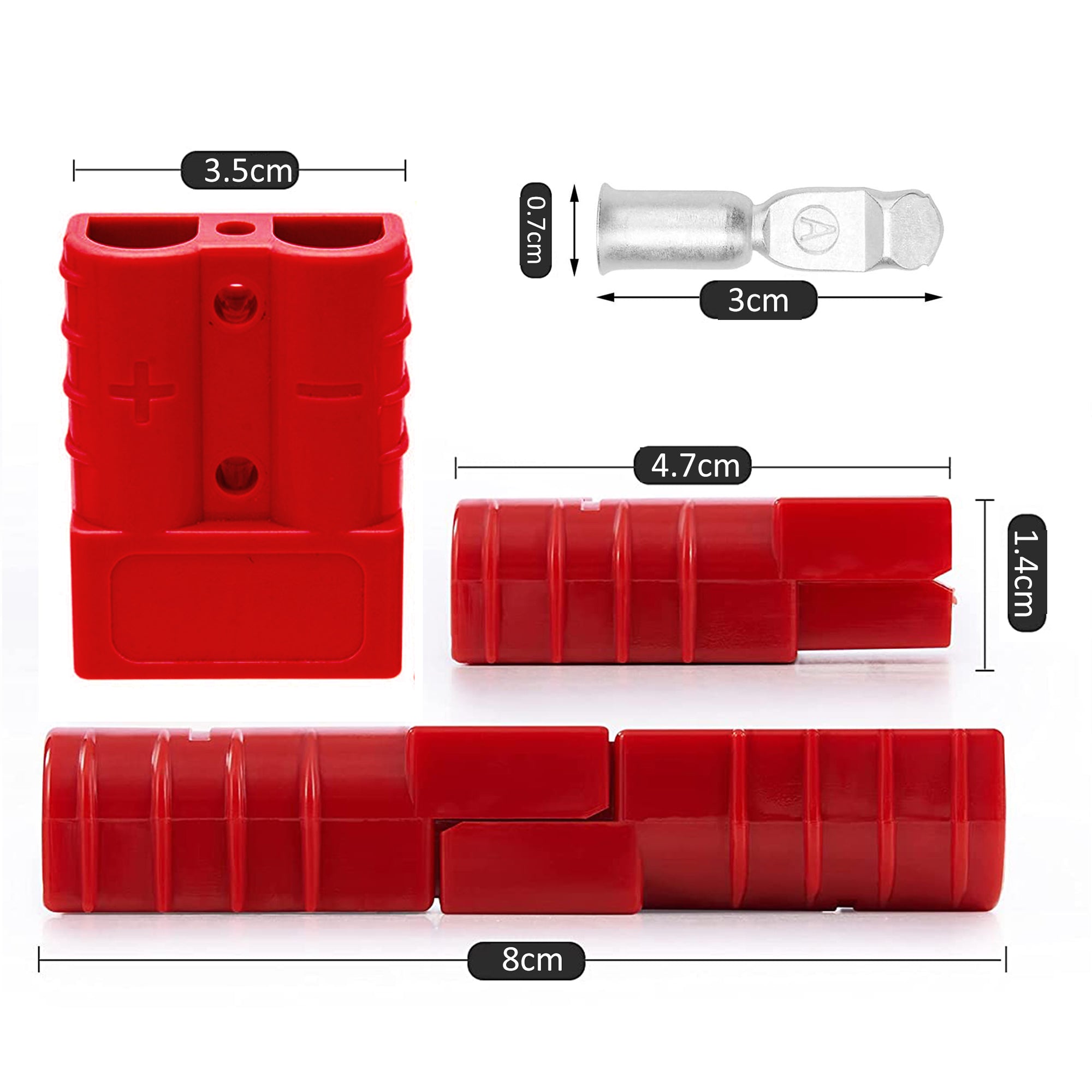 50A Auto Battery Quick Connect Wire Harness Plug Kit HEARTDECO