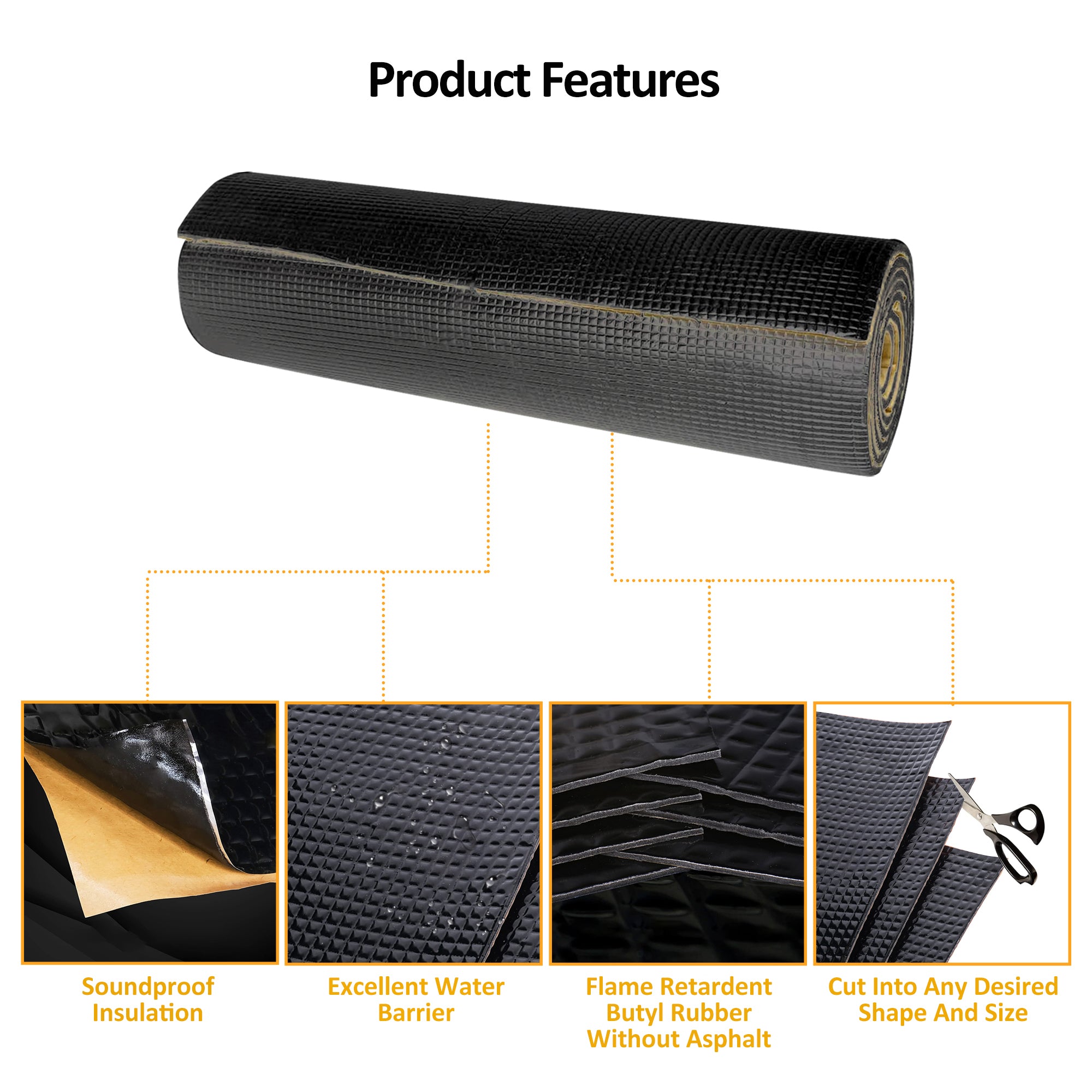 80x40 REFLECTIVE Car Insulation Sound Deadening Heat Shield 80x40 REFLECTIVE Car Insulation Sound Deadening Heat Shield