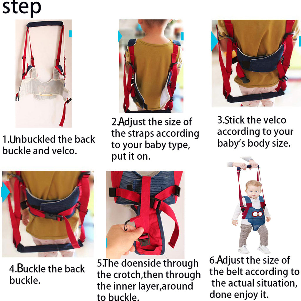 Adjustable Handheld Baby Walking Harness HEARTDECO
