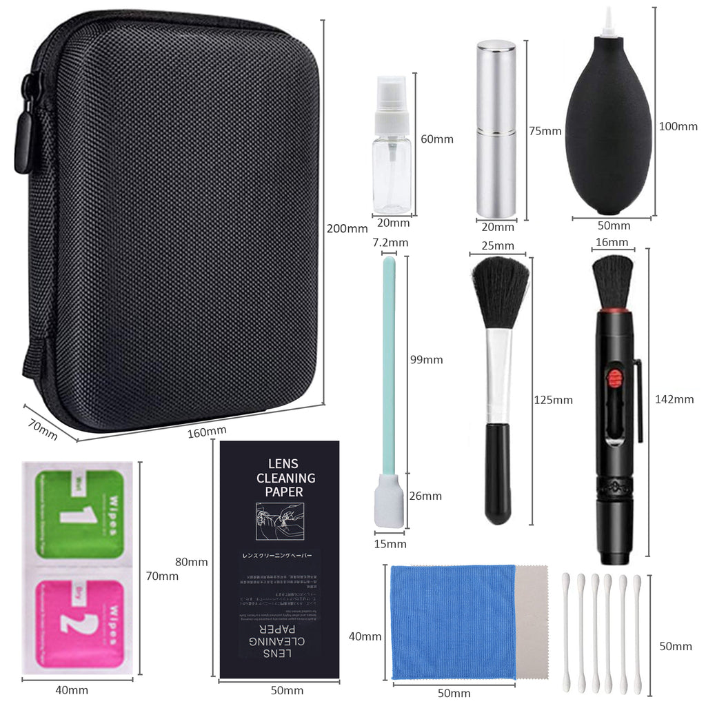 12Pcs Camera Lens Cleaning Tools Kit HEARTDECO