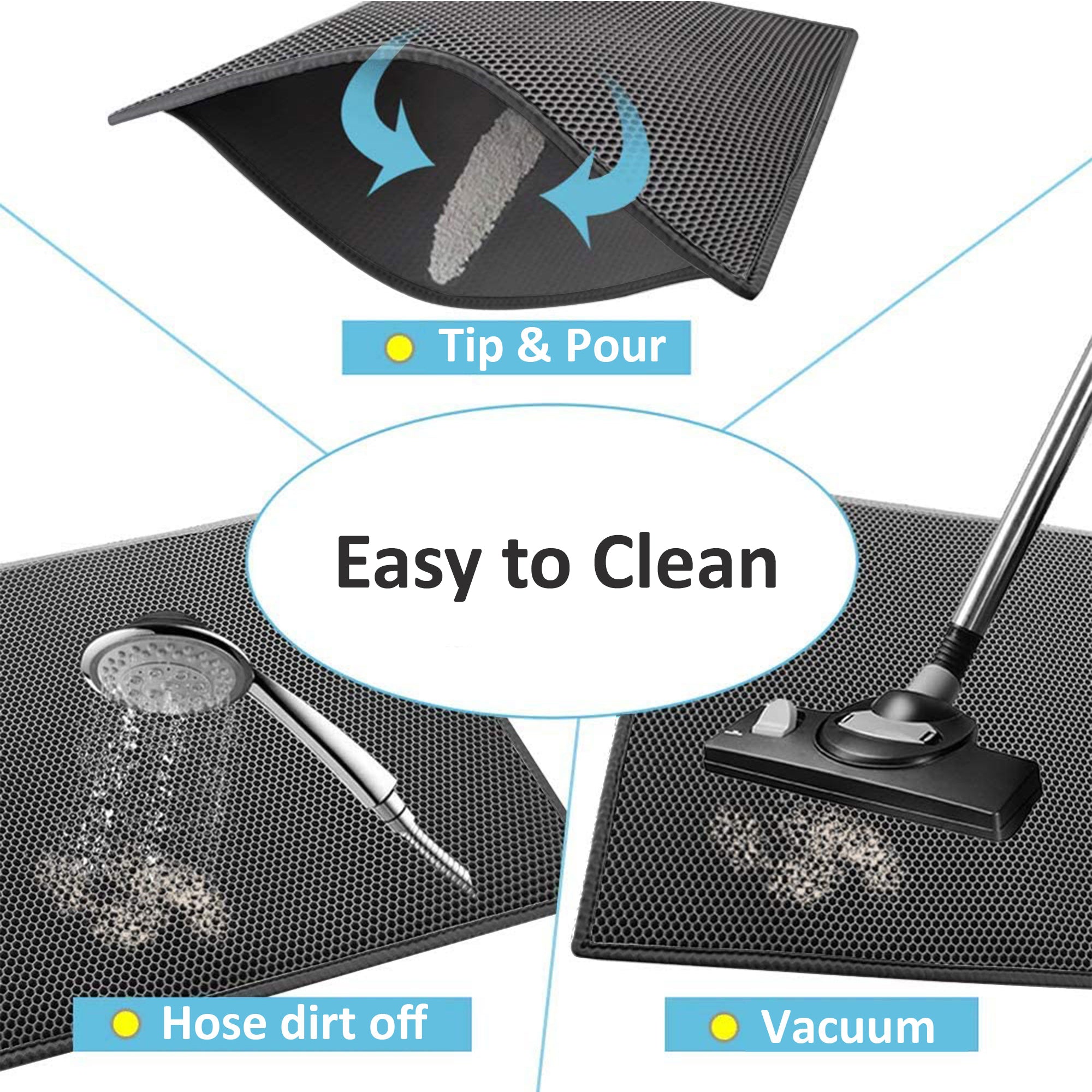 Cat Litter Mat Litter Box Trapper HEARTDECO