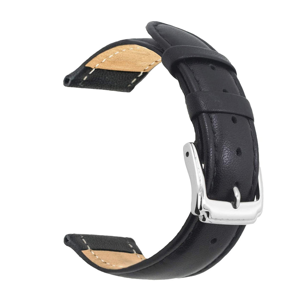Napa Pattern Genuine Leather Watch Band - 18mm
