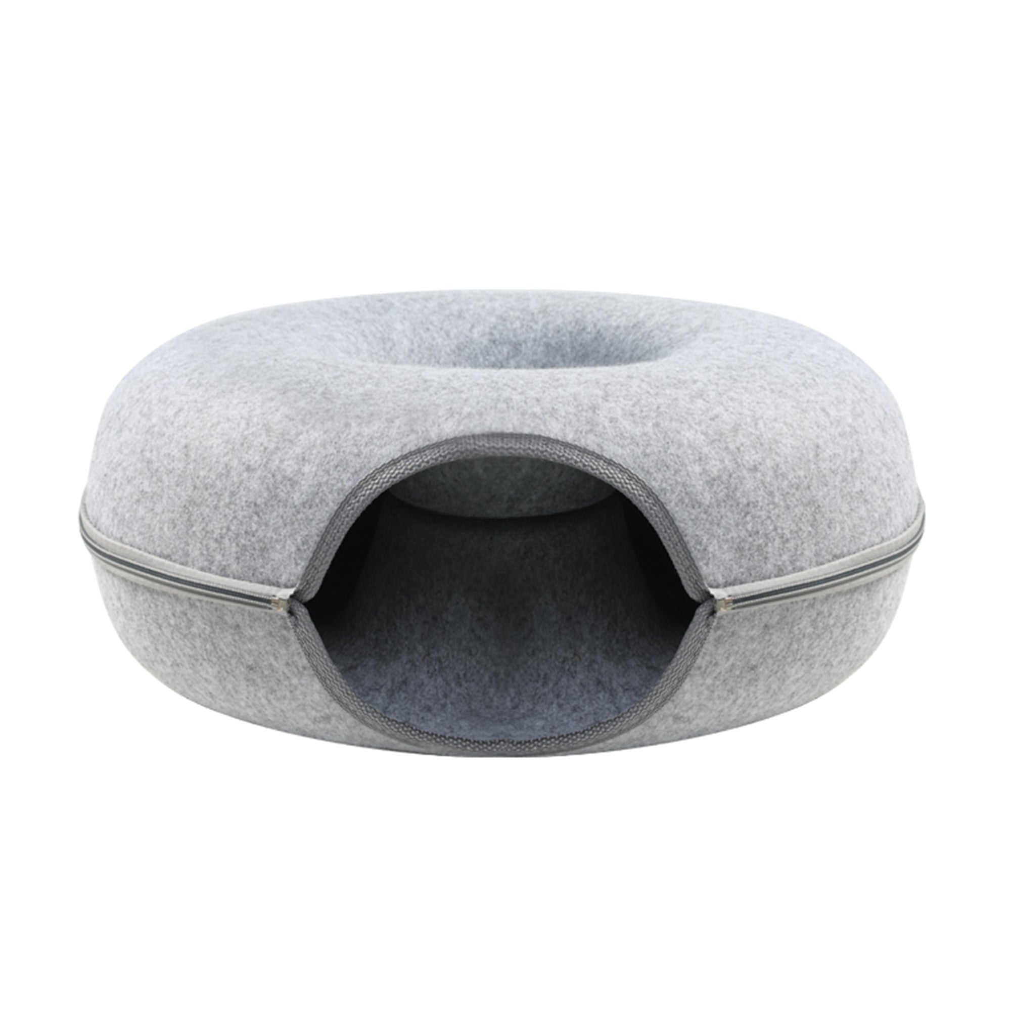 Felt Cat Donut Tunnel Bed Hideaway Cave – HEARTDECO