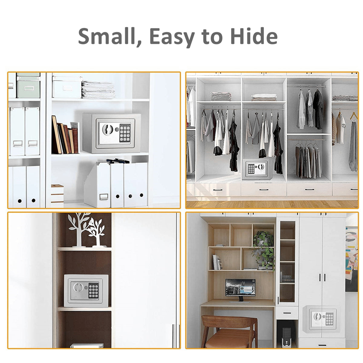 Small Digital Safe with Keypad & Keys – HEARTDECO
