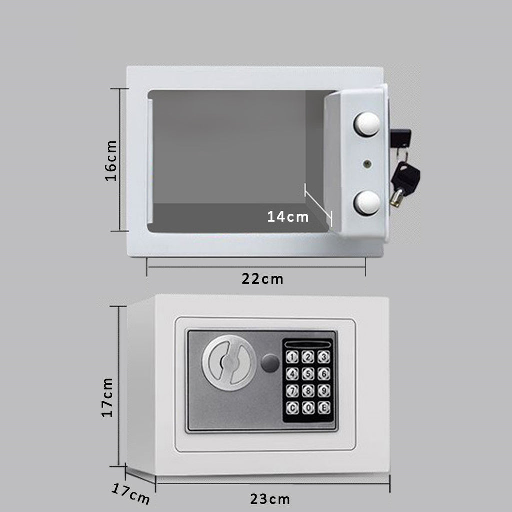 Small Digital Safe with Keypad & Keys – HEARTDECO