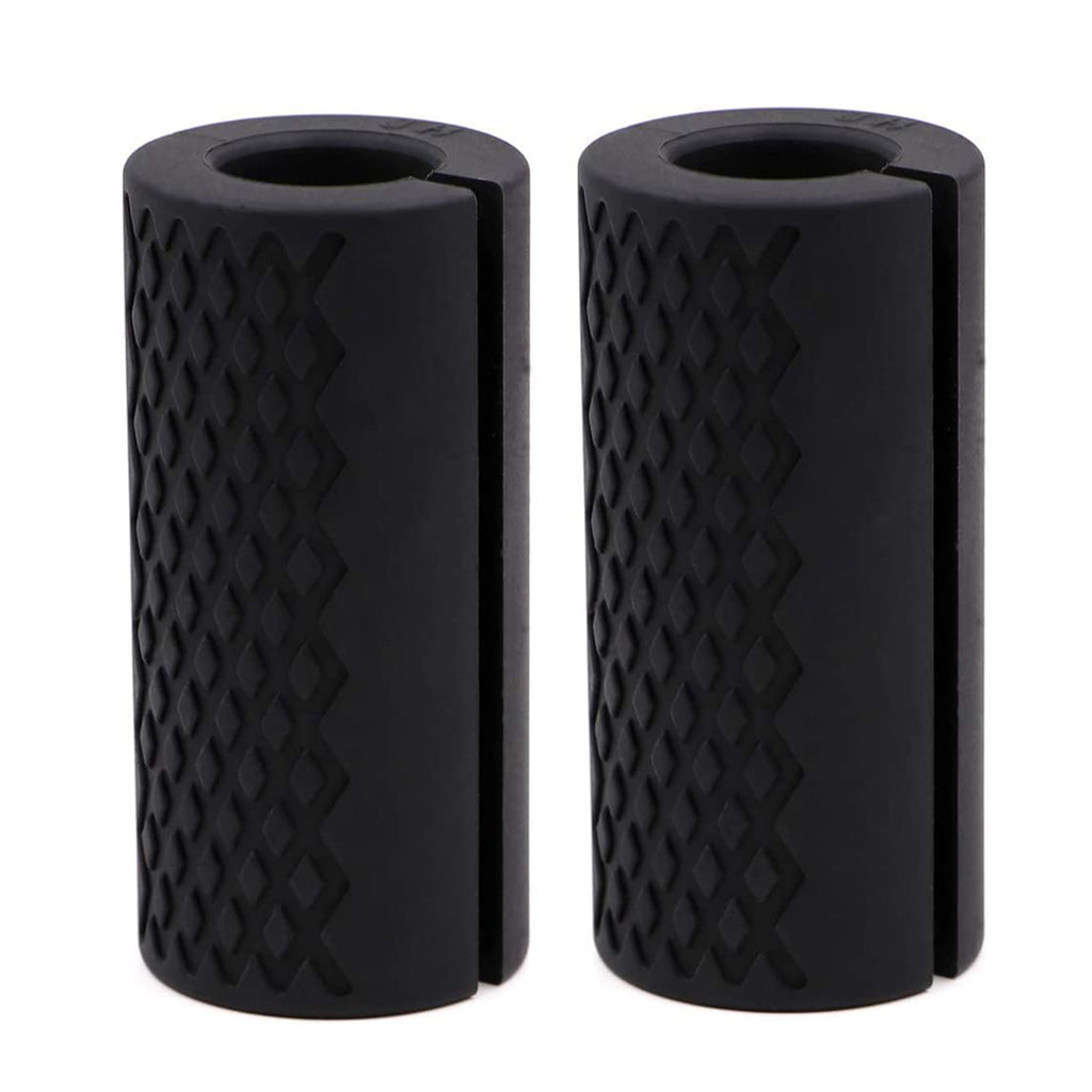 Gym Weight Bar Barbell Silicone Grips - 2 Pcs