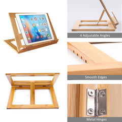 🍀Greenco Bamboo Foldable Recipe Book Stand - Bookcases, Facebook  Marketplace