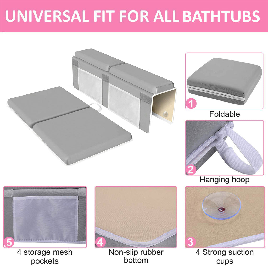 Baby Bath Kneeler and Elbow Rest Pad Set HEARTDECO