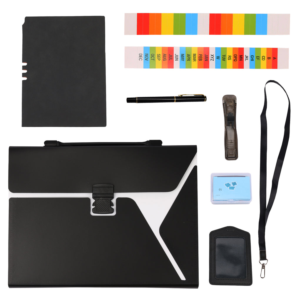 Expanding Folder and Office Supply Set